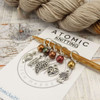 NEW! Lustre Leaf Stitch Markers - Crochet Option Available - MYM set of 5