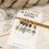 NEW! Lustre Leaf Stitch Markers - Crochet Option Available - MYM set of 5