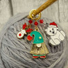 NEW! Gonk, Reindeer & Polar Bear Stitch Marker Set - Crochet Option Available - MYM set of 3