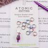 NEW! Spring Jewel Knitting Stitch Markers x 10 & Tulip Progress Marker