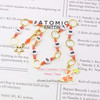 NEW! Row Counter Chain - Bright Orange Fox & Star - Numbered Knitting Chain Row Counter - SIZE 4mm OR 7mm | Limited Edition