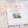 New! Yarn Ring Guide Tension Adjustable Open Finger Ring - Double - 20mm