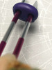 Stitch Keeper Holder Cords & 4 Knitting Stitch Stoppers for needles up to ~ 4mm | CHOOSE COLOUR | Atomic Knitting