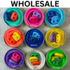 WHOLESALE Stitch Keeper Holder Cords & 4 Knitting Stitch Stoppers for needles up to ~ 4mm | ALL 9 COLOURS