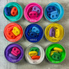 WHOLESALE Stitch Keeper Holder Cords & 4 Knitting Stitch Stoppers for needles up to ~ 4mm | ALL 9 COLOURS