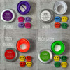 WHOLESALE Stitch Keeper Holder Cords & 4 Knitting Stitch Stoppers for needles up to ~ 4mm | ALL 9 COLOURS