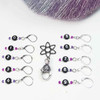 Limited Edition - Atomic Fuchsia & Purple Counting Stitch Markers -Set of 10