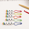 Limited Edition - Rainbow Cast On Numbered Counting Knitting Stitch Markers Set of 5 (20-100)