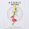 New! Flamingo Knitting Needle Holder to fit up to 4mm needles