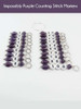 Impossibly Purple Numbered Counting Stitch Markers set of 19