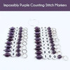Limited Edition - Impossibly Purple Numbered Counting Stitch Markers set of 19