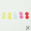 Round Smooth Plain Acrylic Button 2 holes - 11mm -