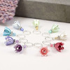 New! Spring Snowdrop Stitch Markers - Set of 9