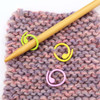 Open Ring Removable Stitch Markers for Knitting x 12 | Set D