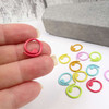 Open Ring Removable Stitch Markers for Knitting x 12 | Set D
