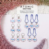New! K2tog - Lilac & Teal Instruction Stitch Marker Set