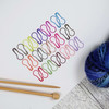 NEW! 30 x MIXED Multi Colour Coil less French Bulb Safety Knitters Pins Stitch Markers
