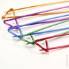 New! Purple, Blue, Aqua, Green, Pink, Gold Set of 6 Aluminium Stitch Holders