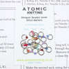 Jewel Ring Stitch Markers - Rainbow Jewel - Pack of 20