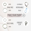Make Your Mark for custom stitch markers.