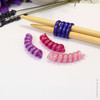 NEW! Sparkle Pink/Purple Knitting Needle Hugger Set – For Organising 7.5-10mm Needles