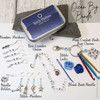 Seashore Knitting Notions Bundle | Row Counter Chain, Stitch Markers, Counting Markers, Blunt Needle, Mini Crochet Hooks, Tin