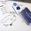 Beach Knitting Notions Bundle | Row Counter Chain, Counting Markers, Blunt Needle, Tin