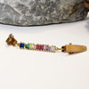 Cardigan Clip - Gold Crystal Rainbow Mix | Sweater Fastener