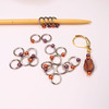 September Jewel Knitting Stitch Markers x 20 & Tulip Progress Marker