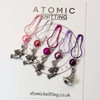 Witch Stitch Markers - Pink & Purple Spectrum