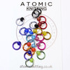 Mix & Match Frosted Halo Stitch Markers - 4.5mm - Snag Free Stitch Markers For Knitting