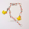 Row Counter - Yellow Ducks In A Row - 99 Row Counter Chain for Knitting- SIZE 4mm OR 7mm