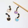 Cat Faces Knitting Needle Holder Set of 4 to fit up to 4mm needles
