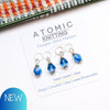 Aquamarine Lustre Stitch Markers - Set of 4