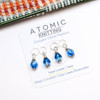 Aquamarine Lustre Stitch Markers - Set of 4