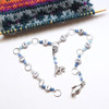 Penguin & Polar Bear Silver Number Knitting Row Counter Chain
