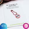 BOR | Beginning of Round | Red & Black Instruction Stitch Marker