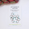 Sparkly Turquoise Jewel Stitch Markers For Knitting x 10 (Flat Bead)