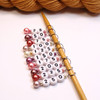 Pink Pastel Pearl Numbered Counting Stitch Markers 25-250 (set of 10)