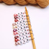 Pink Pastel Pearl Numbered Counting Stitch Markers 25-250 (set of 10)