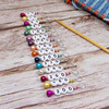 Matt Pastel Pearl Numbered Counting Stitch Markers 20-300 (set of 15)