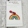 Rainbow Enamel Knitting Needle Holder (Up to 4mm Needles)