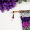 Red Wine Knitting Needle Holder (Up to 4mm Needles)