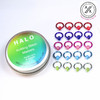 20 Secret Garden Mix Halo Stitch Markers - 4.5mm - Snag Free Stitch Markers