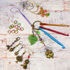 The Secret Garden - Stitch Markers, Stitch Savers, Planner Clip