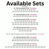 Available sets of number markers