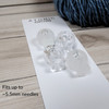 Limited Edition - 5.5mm Spring Cord Lock Set x 4 | Clear Frost