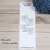 Limited Edition - 5.5mm Spring Cord Lock Set x 4 | Clear Frost