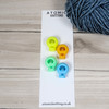 4 '1988 Mix' MIX Stitch Locker Cord Stop for Circular Knitting Needles up to 5.5mm | Atomic Knitting