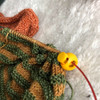 4 Black and Grey MIX Stitch Locker Cord Stop for Circular Knitting Needles up to 5.5mm | Atomic Knitting